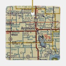 Ardmore OK Vintage Karta