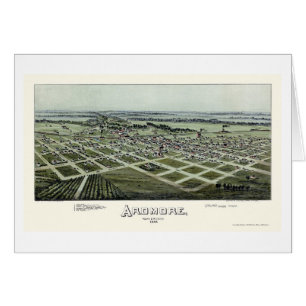 Ardmore reko panorama- karta - 1891 hälsningskort