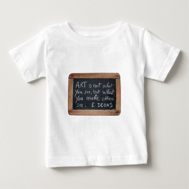 Ardoise 03 Degas Quote Baby T-shirt (Framsida)