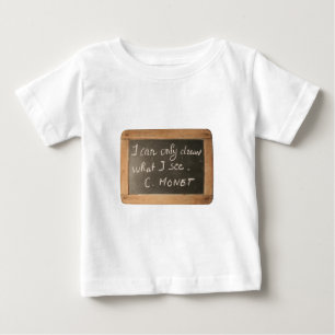 Ardoise 05 Artists citat Monet Baby Shirt Tröja