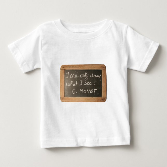 Ardoise 05 Artists citat Monet Baby Tee (Framsida)
