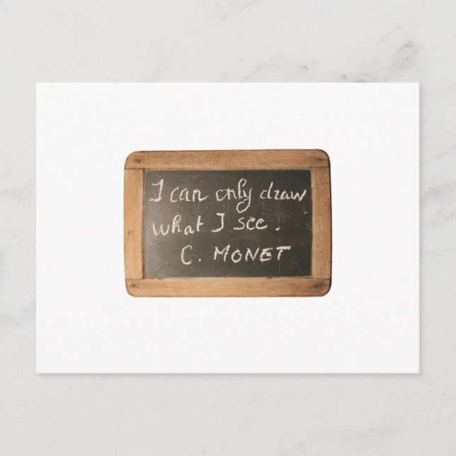 Ardoise 05 Artists citattmonet vykort (Framsida)