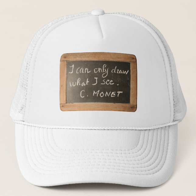 Ardoise 05 Monets citat Artist Hat Truckerkeps (Framsida)