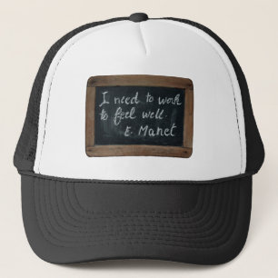 Ardoise 07 Manets citat Hat Truckerkeps