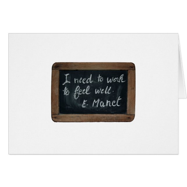 Ardoise 07 Manets citattecken Hälsningskort (Framsidan Horizontal)