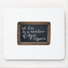 Ardoise 08 Cezanes citat White Mousepad Musmatta