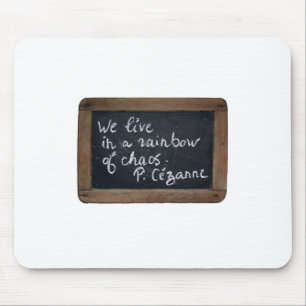 Ardoise 08 Cezanes citat White Mousepad Musmatta