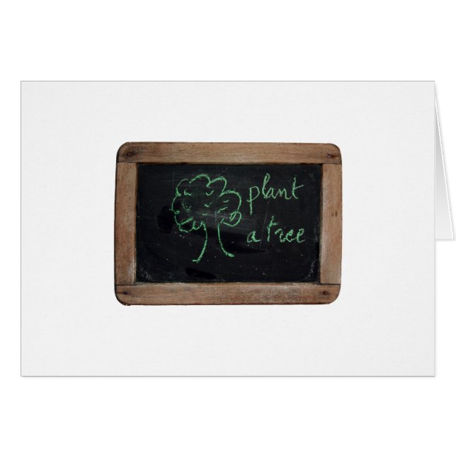 Ardoise #12 - Plant a träd Hälsningskort (Framsidan Horizontal)