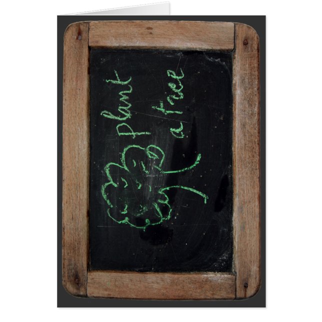 Ardoise #12 - Plant a träd Hälsningskort (Framsidan)