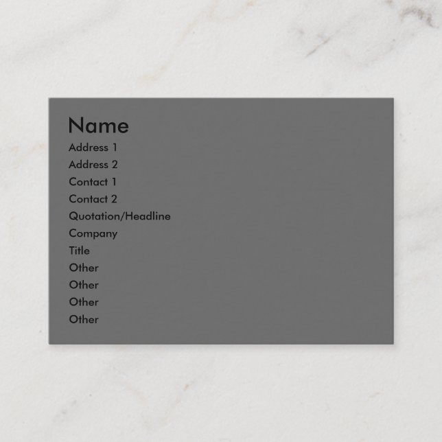 Ardoise Artists citat Dagas Affärskorts Visitkort (Framsida)