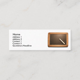 Ardoise Vintage School Slate med Chalk Mini BC Visitkort