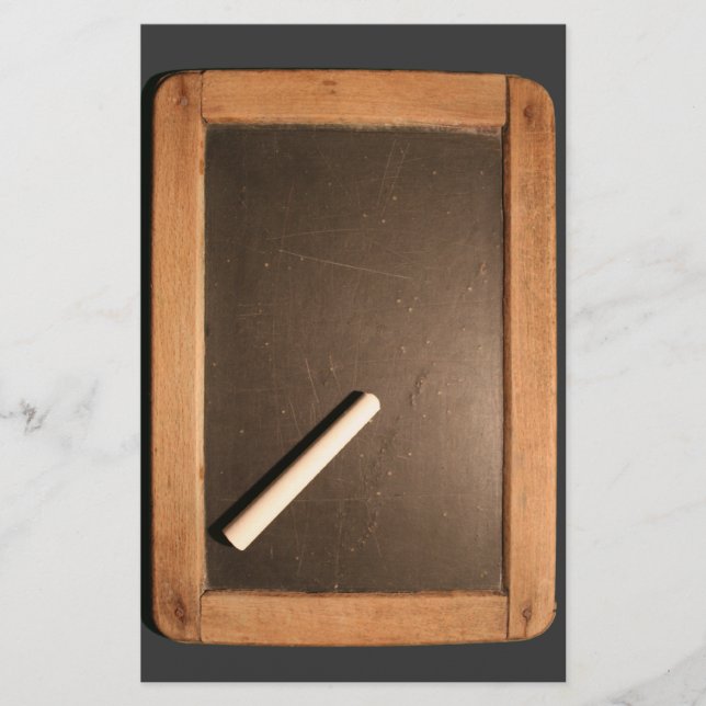Ardoise Vintage School Slate with chalk Stationery Brevpapper (Framsida)