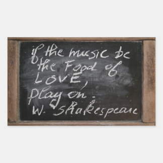 Ardoise - W. Shakespeare's Quote - Rektangulärt Klistermärke