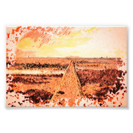 Ardrossan Beach Sunset, Scotland Fototryck