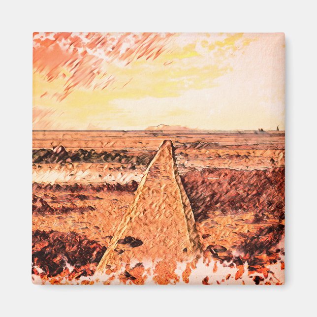 Ardrossan Beach Sunset, Scotland Magnet (Framsidan)