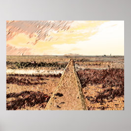 Ardrossan Beach Sunset, Scotland Poster