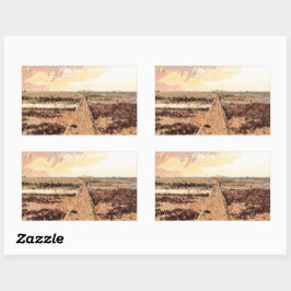 Ardrossan Beach Sunset, Scotland Rektangulärt Klistermärke