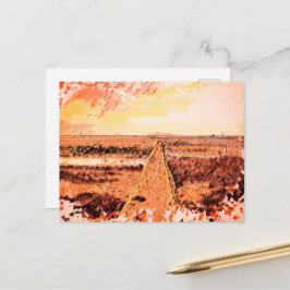 Ardrossan Beach Sunset, Scotland Vykort