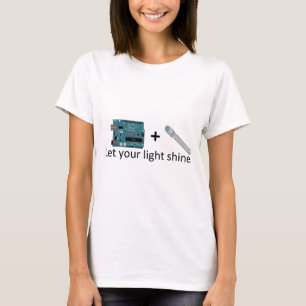 Arduino + RGB LEDDE = inspiration T-shirt