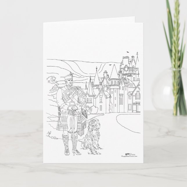 Ardverikie House Highlander Gordon Setter Kort (Framsida)