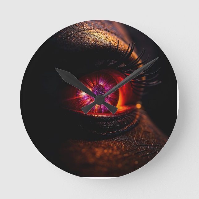 Are We Part of the Universe? – Cosmic Eye Mystical Rund Klocka (Framsida)