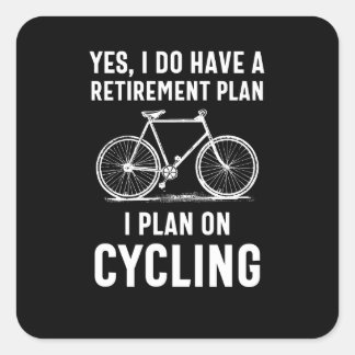 Are you approaching Retirement and like to cycle? Fyrkantigt Klistermärke