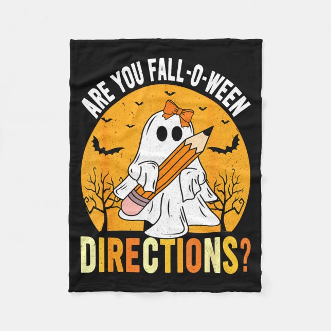 Are You Fall-o-ween Direction Funny Sarcastic Quot Fleecefilt (Framsidan)