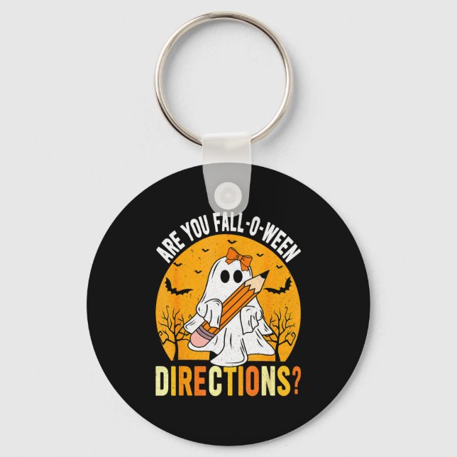 Are You Fall-o-ween Direction Funny Sarcastic Quot Nyckelring (Framsida)