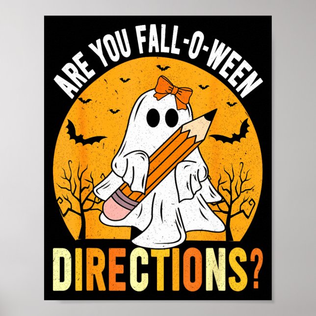 Are You Fall-o-ween Direction Funny Sarcastic Quot Poster (Framsidan)