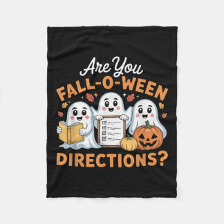 Are You Fall O Ween Directions Teacher Ghost Hallo Fleecefilt