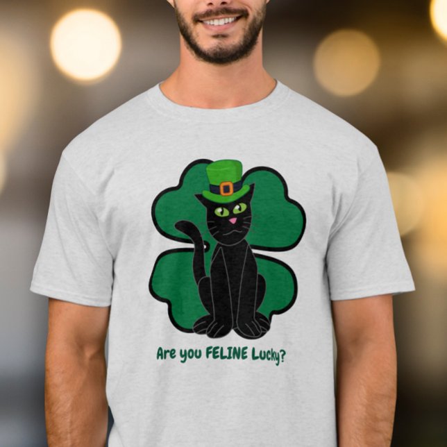 Are you Feline Lucky? T Shirt (Skapare uppladdad)
