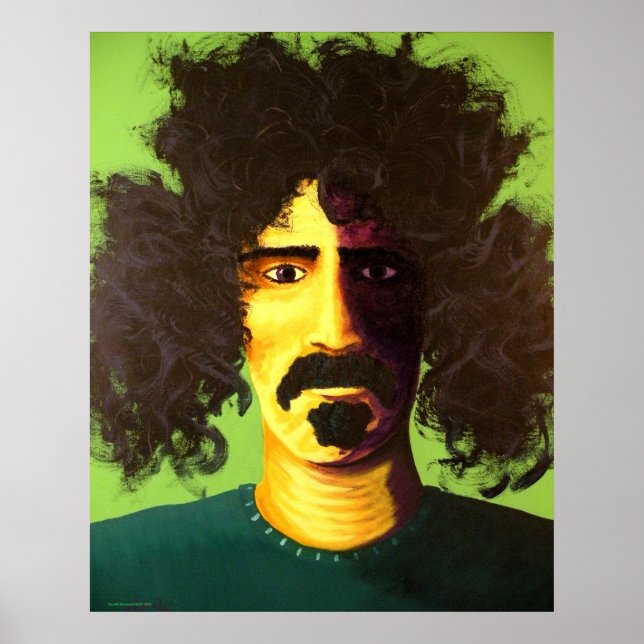 "Are you serious?" Pop Art Poster of Frank Zappa (Framsidan)