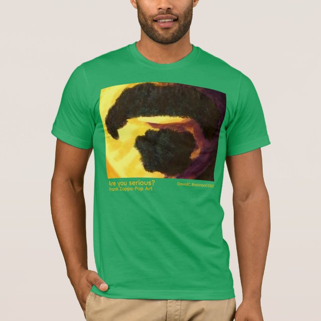 "Are you serious?", Zappa, humor, pop art T Shirt (Framsida)