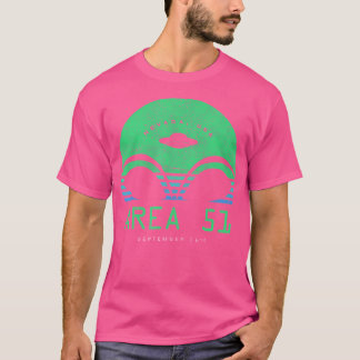 Area 51 2019 Solnedgång Utomjording Huvud Ufo T Shirt