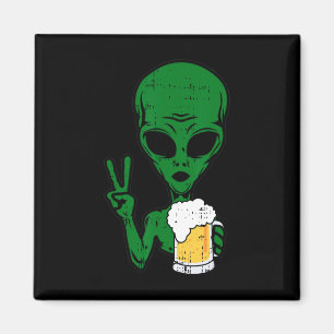 Area-51 Alien Beer Fredstecken Lazy Drinking Hallo Magnet