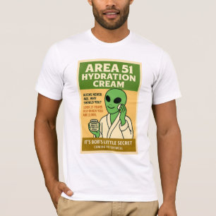 Area 51 Skincare 1950's Retro Roswell-Utomjordinga T Shirt