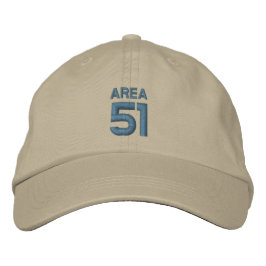 AREA 51 sockel (khaki w// blått) Broderad Keps