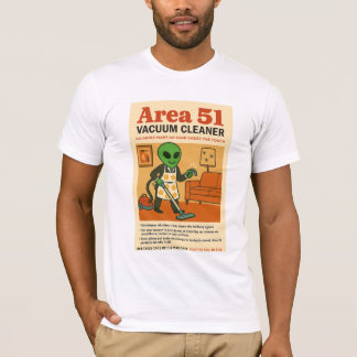 Area 51 Vacuum Cleaner Roswell Utomjordingars 1950 T Shirt