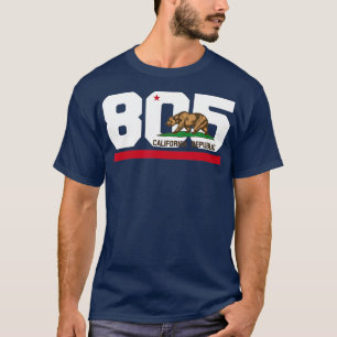 Area Code 805 Santa Barbara California T Shirt