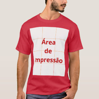 Área de Impressão T Shirt