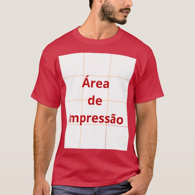 Área de Impressão T Shirt (Framsida)