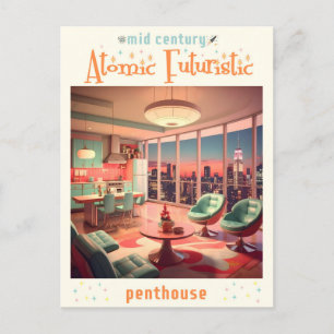 Areal Futuristiska Penthouse-avdelning Vykort