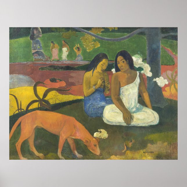 Arearea Paul Gauguin Canvas Poster (Framsidan)