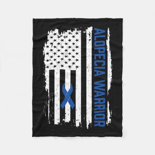 Areata Support Warrior Alopecia Areata Awareness 1 Fleecefilt (Framsidan)