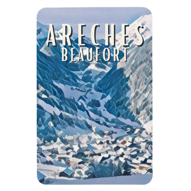 Areches Beaufort Station de ski Magnet (Vertikal)