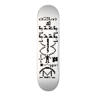 Arecibo binärt meddelande 1974 skateboard bräda 20,5 cm