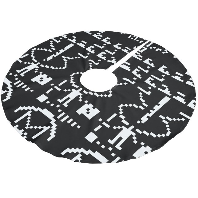 Arecibo Binary Message 1974 Julgransmatta Borstad Polyester (Vinklad)