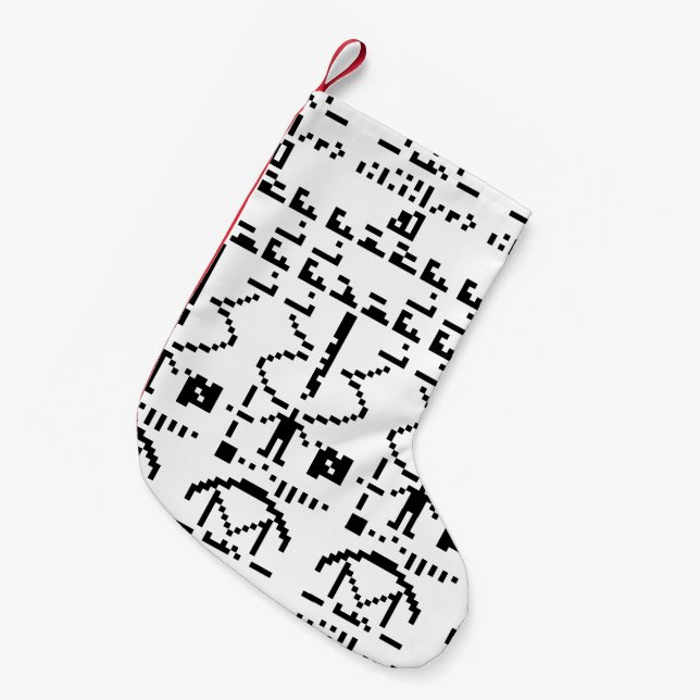 Arecibo Binary Message 1974 Liten Julstrumpa (Framsidan (Hängande))