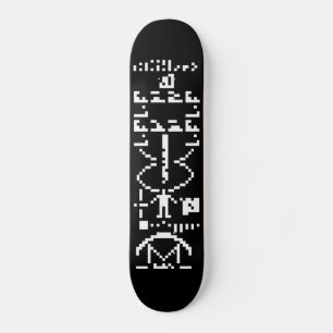 Arecibo Binary Message 1974 Skateboard Bräda 20,5 Cm