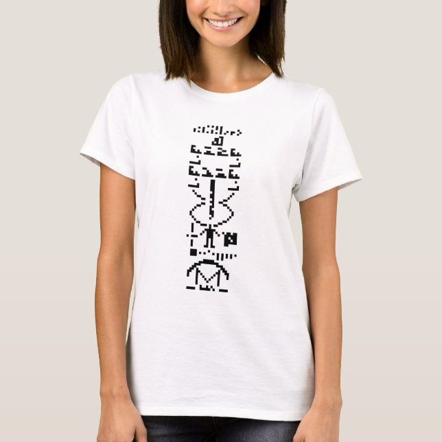 Arecibo Binary Message 1974 T-shirt (Framsida)